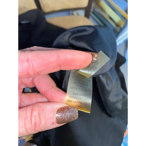 NWT $89.98 size 10 Black Back Zip Calvin Klein 3/4 Sleeves Dress - Picture 10 of 12